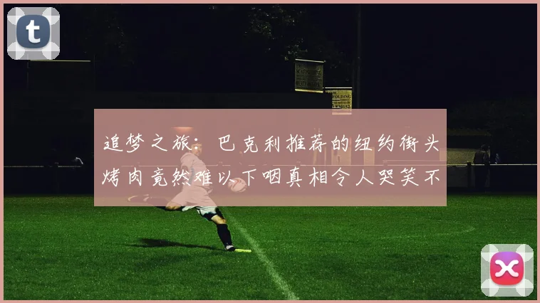 追梦之旅：巴克利推荐的纽约街头烤肉竟然难以下咽真相令人哭笑不得